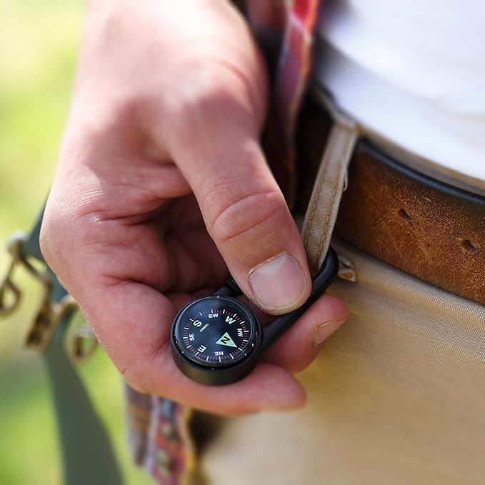 Coghlan’s Outdoor Compasses – Lightweight, Durable Navigation Tools for Hiking, Camping, Orienteering & Survival with Map, Wrist, Lensatic, LED, and Carabiner Options - Image 3